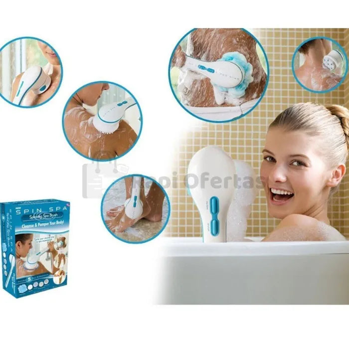 Cepillo eléctrico inalámbrico para baño - Spin Spa™