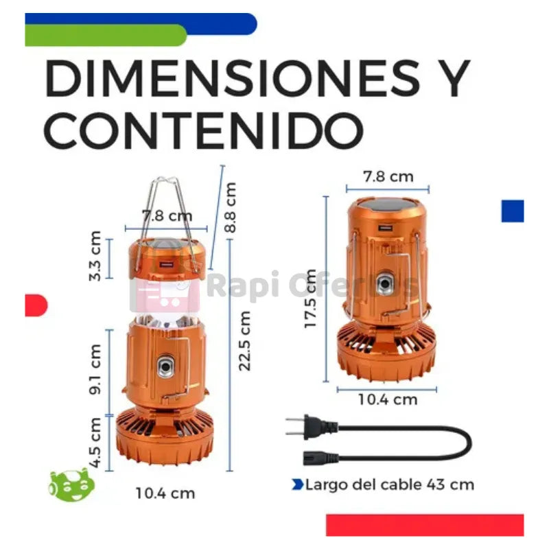 Lámpara Portátil 3-en-1 - Slim Company