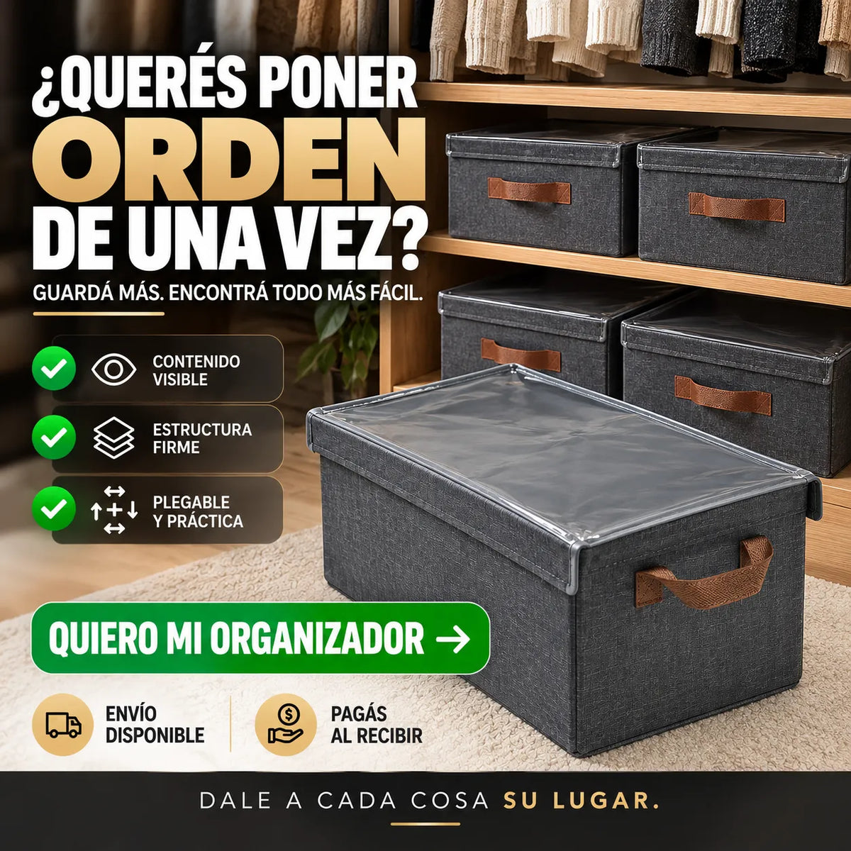 Organizador de ropas - Orden Up Plus