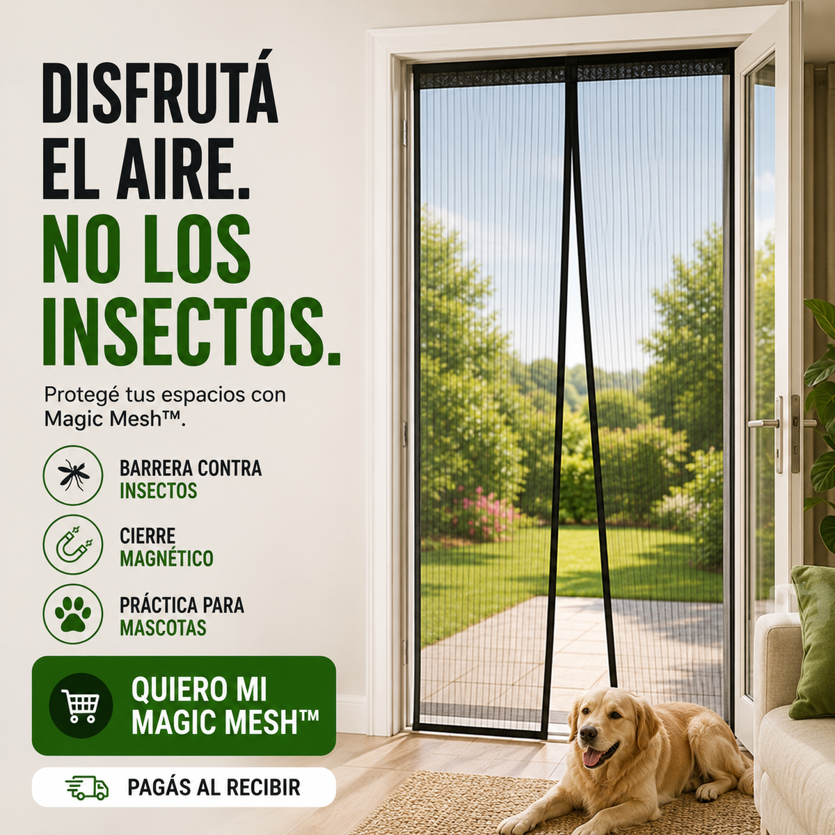 Cortina anti insectos magnetica Magic Mesh™