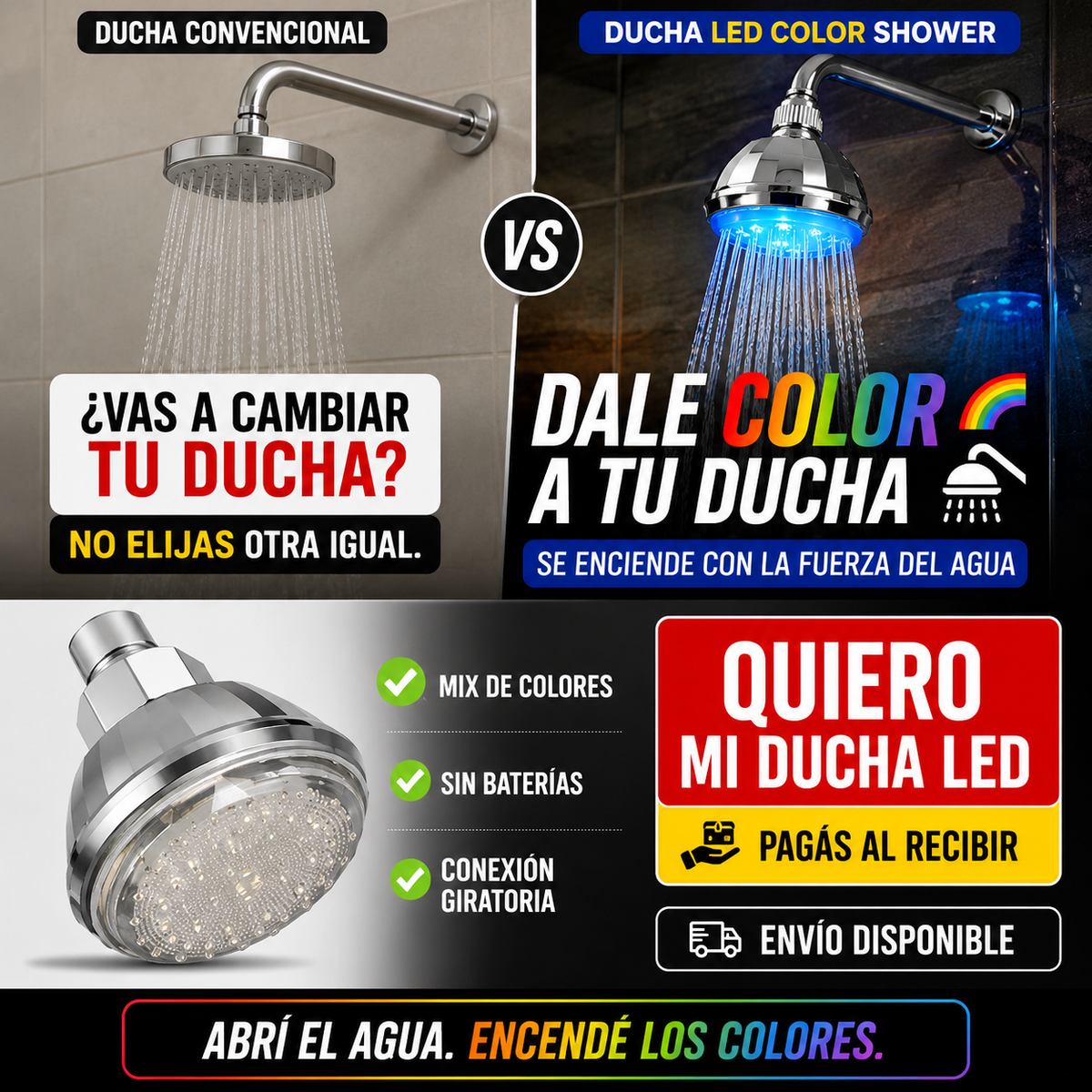 Ducha LED - Color Shower