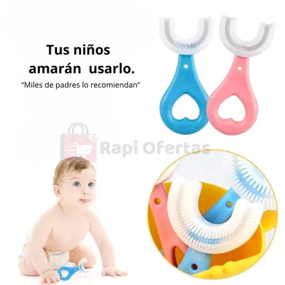 Cepillo silicona para niños - BrushiPop 2X1