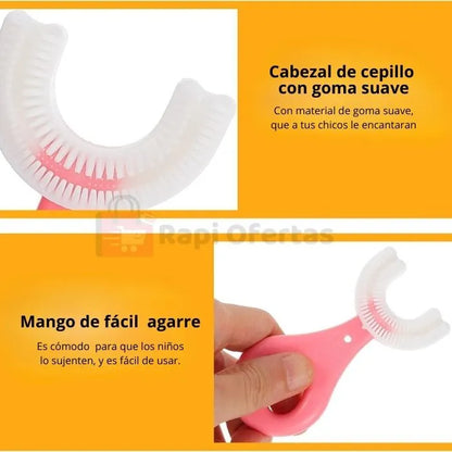 Cepillo silicona para niños - BrushiPop 2X1