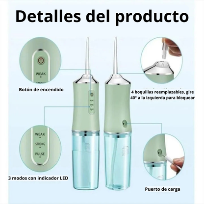 AquaSmile™ 🦷 Irrigador Bucal Recargable