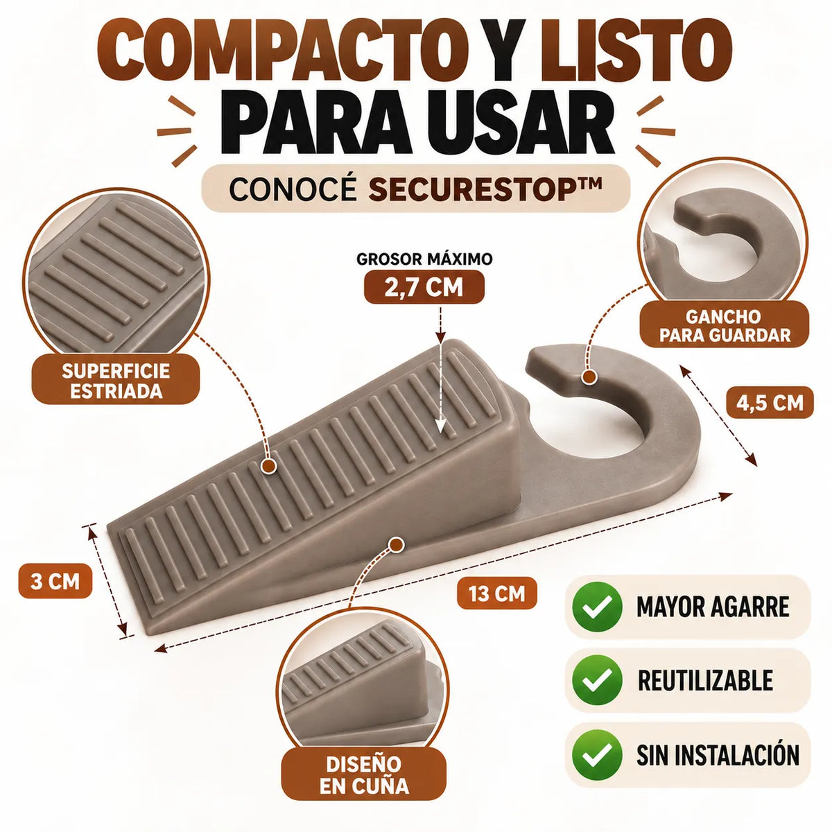 Tope para puerta  - SecureStop™