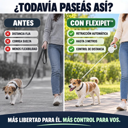 Correa retráctil para mascotas - FlexiPet™