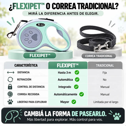 Correa retráctil para mascotas - FlexiPet™