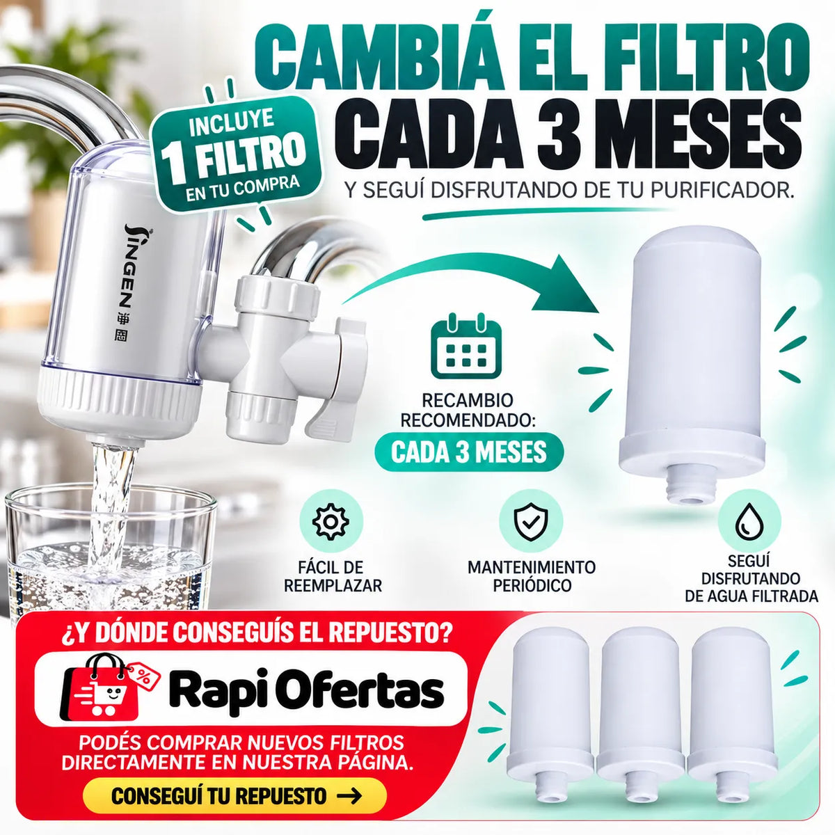 Purificador de Agua - Singen