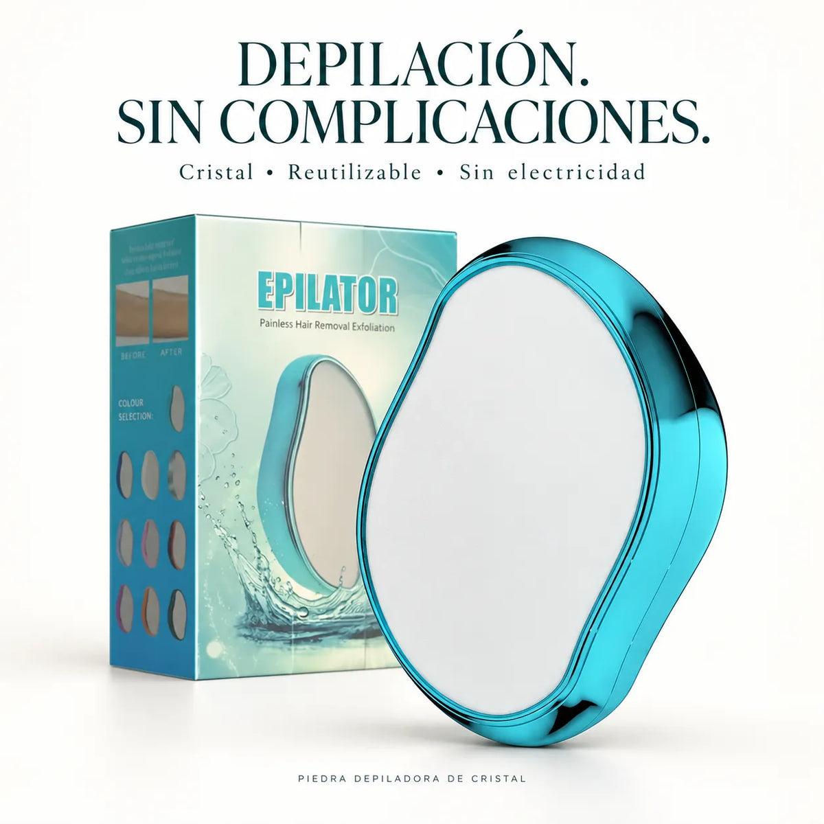 Piedra Depiladora de Cristal - Epilator 2x1