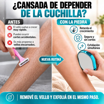 Piedra Depiladora de Cristal - Epilator 2x1
