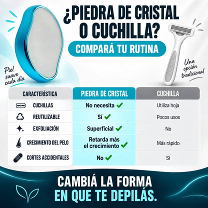 Piedra Depiladora de Cristal - Epilator 2x1
