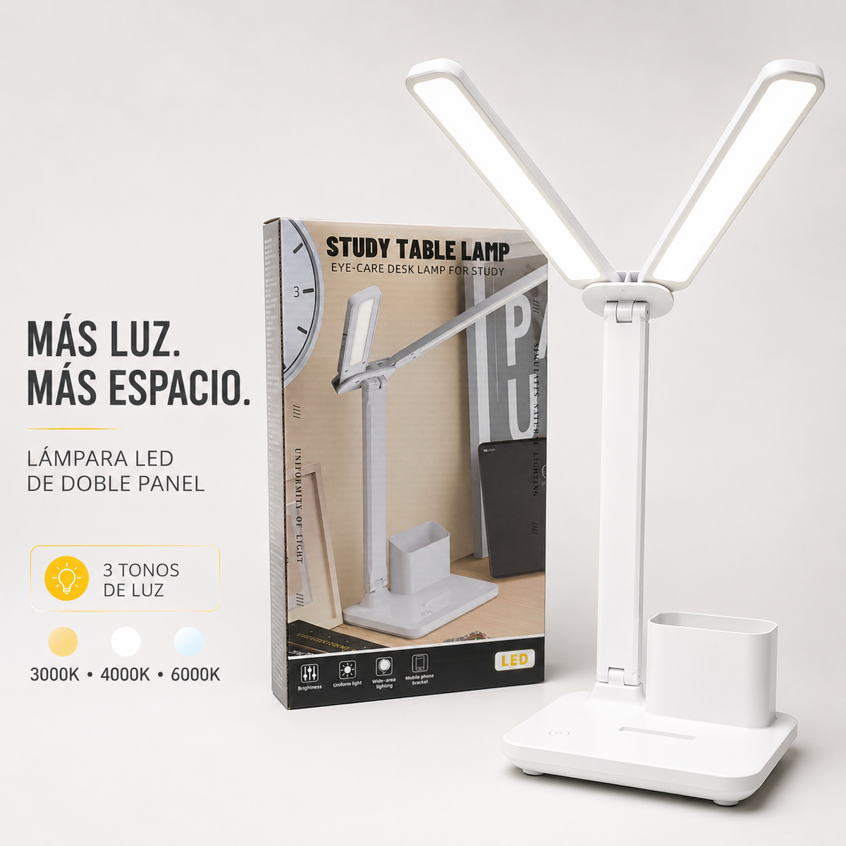 Lámpara LED de Doble Cabezal