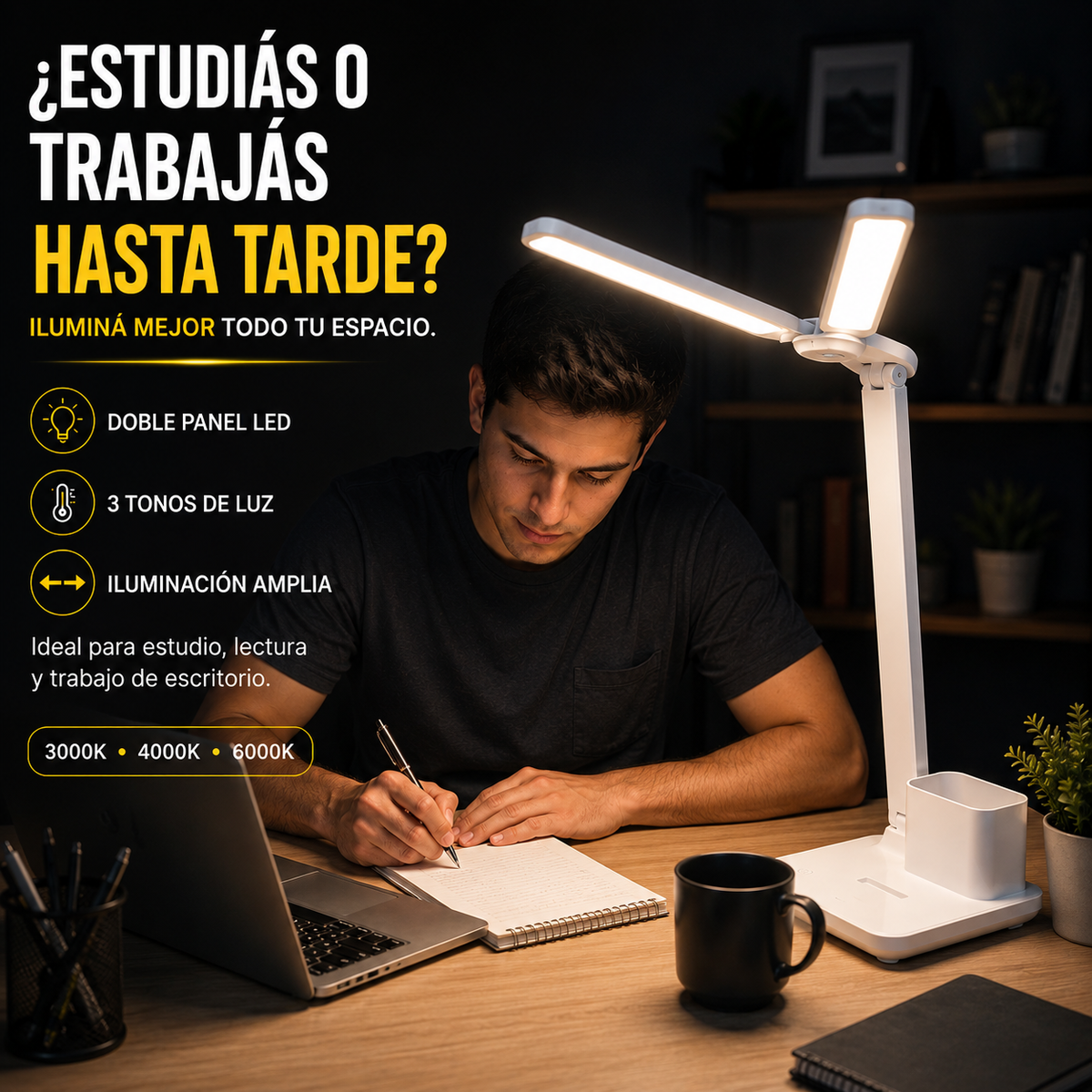 Lámpara LED de Doble Cabezal