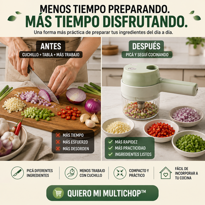 Picador de verduras 3 en 1 - Multichop