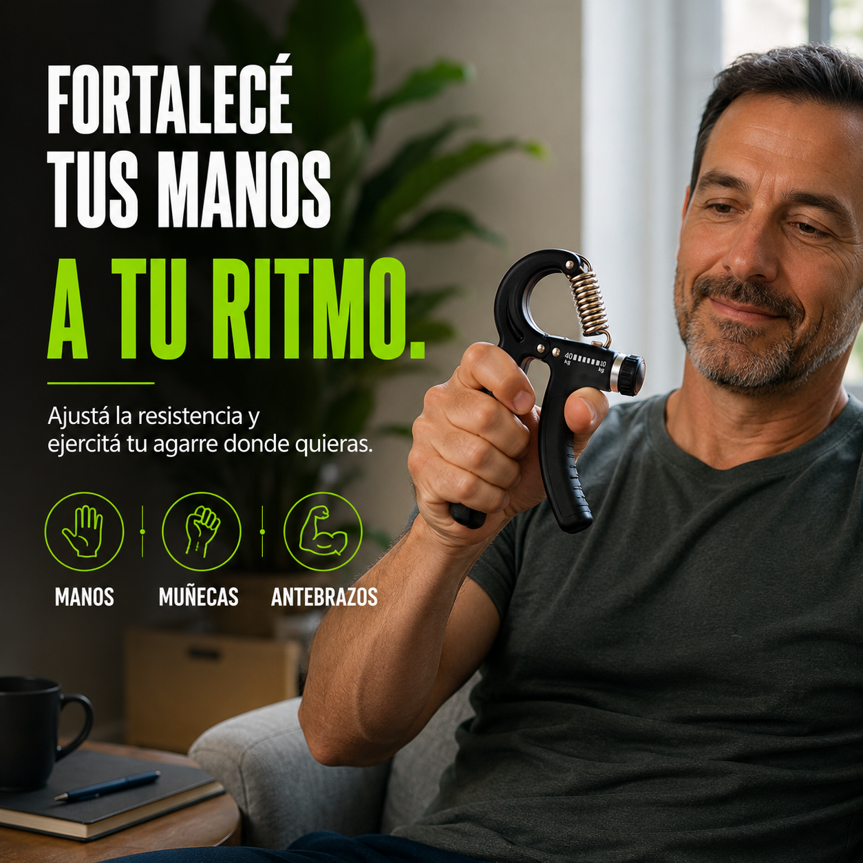 Ejercitador de manos y antebrazos - Hand Grip™