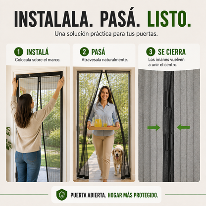 Cortina anti insectos magnetica Magic Mesh™