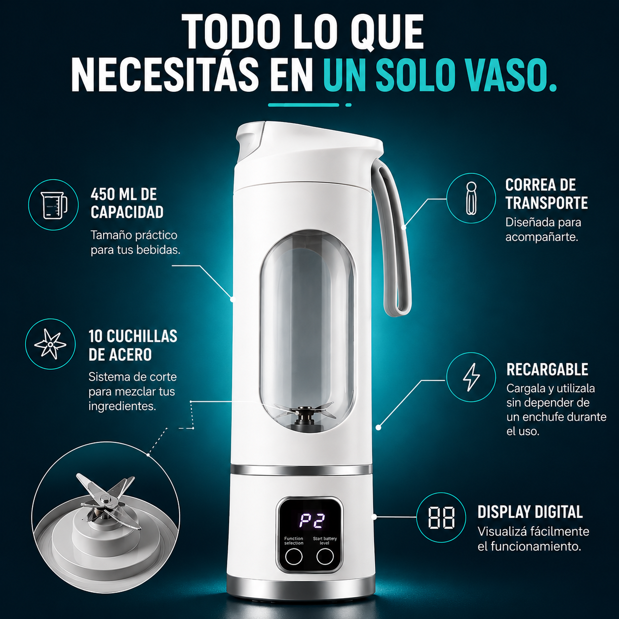 Licuadora Portátil - Maxi Slim™