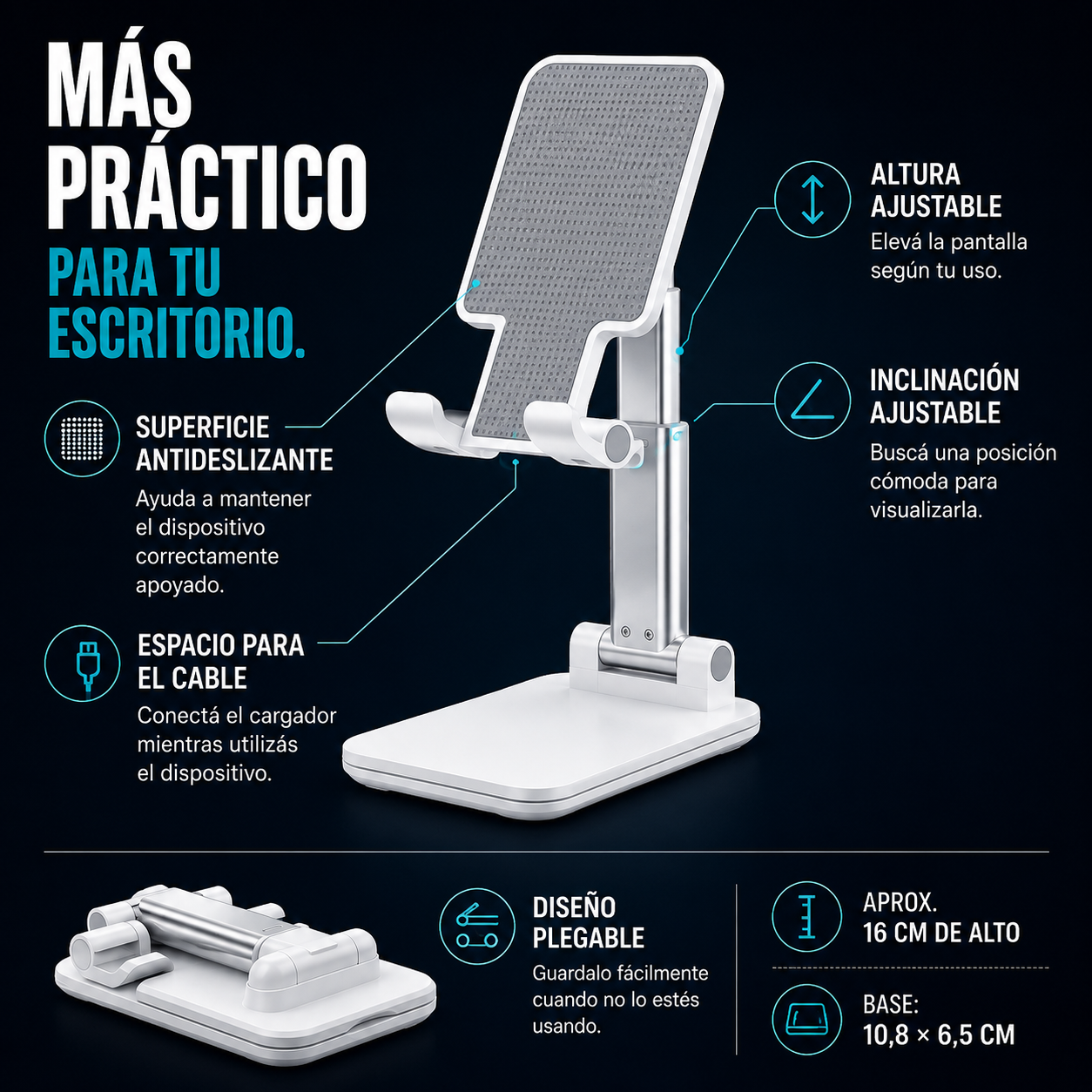 Soporte Ajustable para Celular - Inova