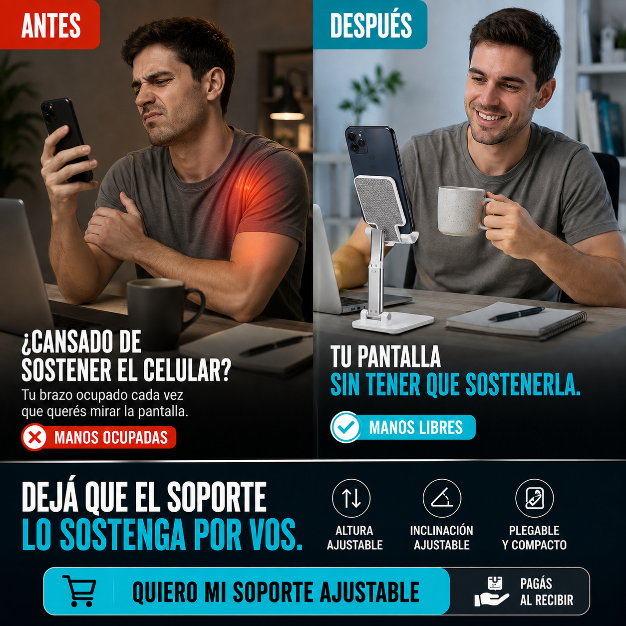 Soporte Ajustable para Celular - Inova