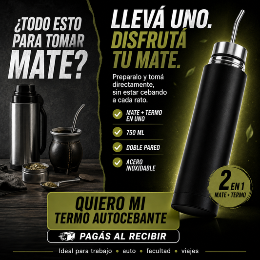 Termo Autocebante - 2 en 1