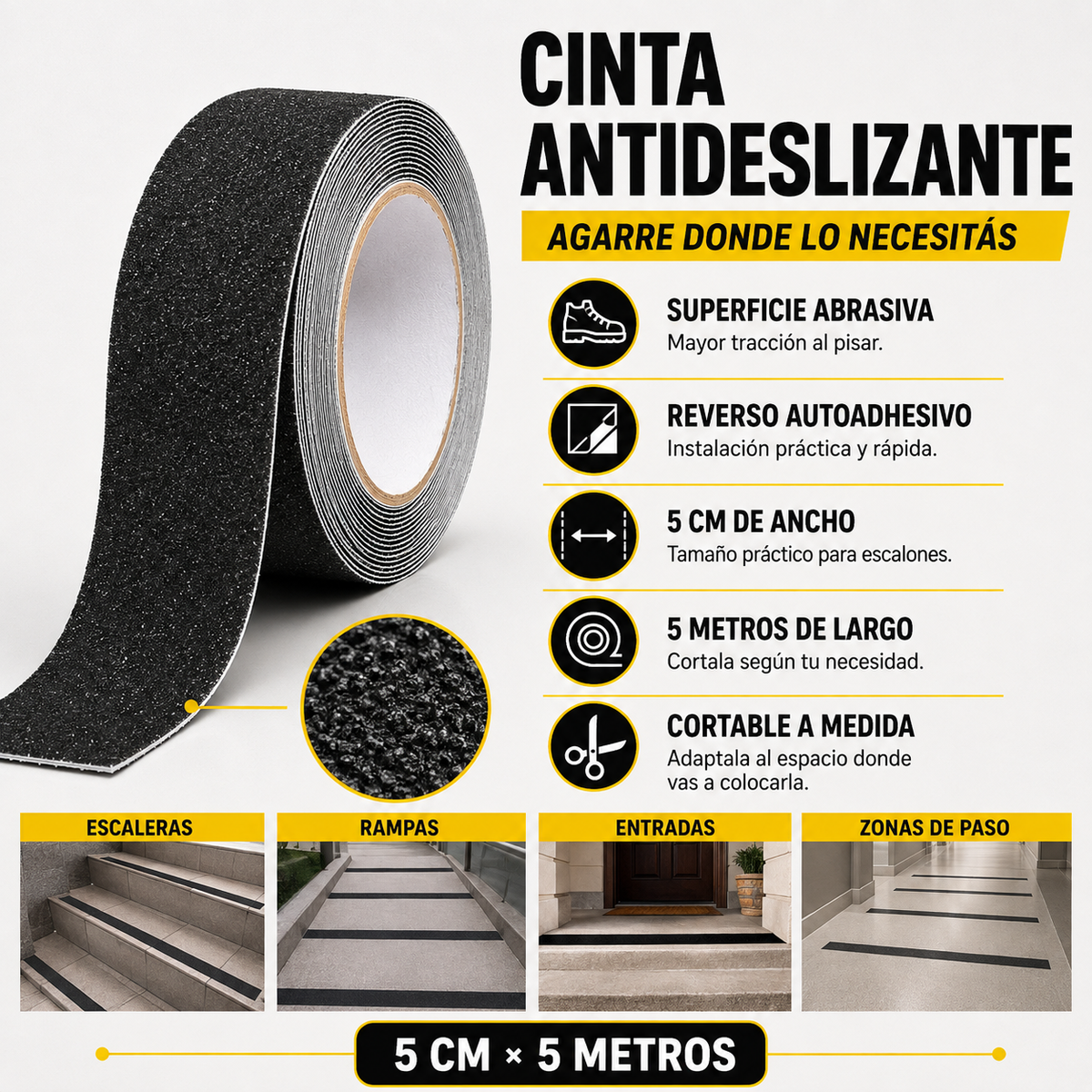 Cinta Antideslizante - Safety Grip Tape