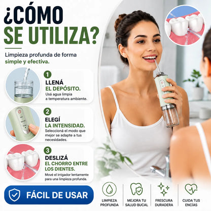 Irrigador bucal portátil