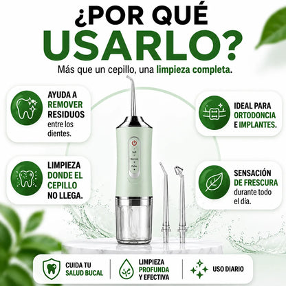 Irrigador bucal portátil
