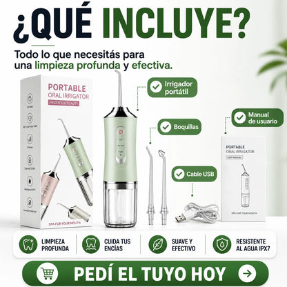 Irrigador bucal portátil