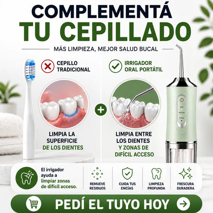 Irrigador bucal portátil