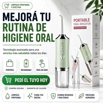 Irrigador bucal portátil