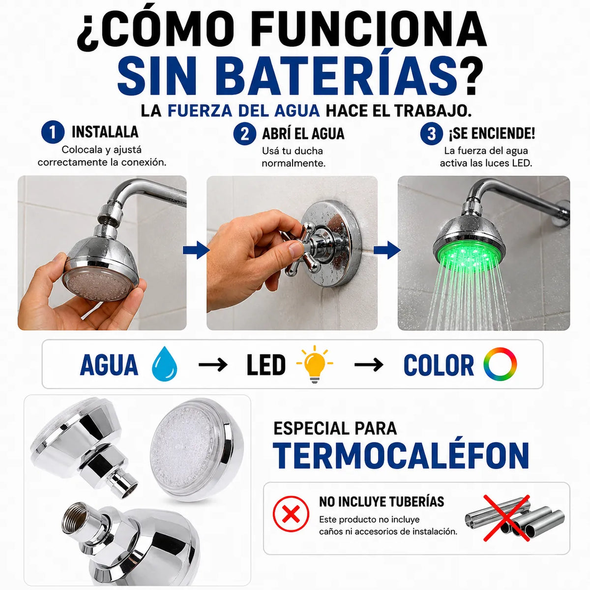 Ducha LED - Color Shower