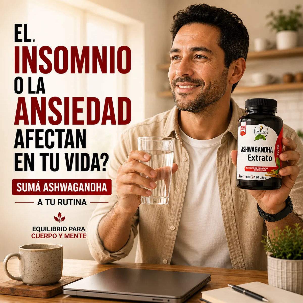 Capsulas de Ashwagandha - Uni Ervas