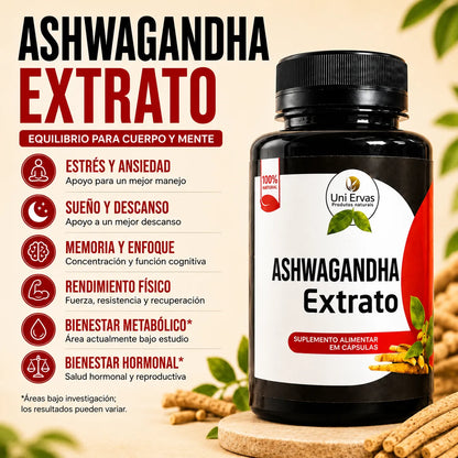 Capsulas de Ashwagandha - Uni Ervas