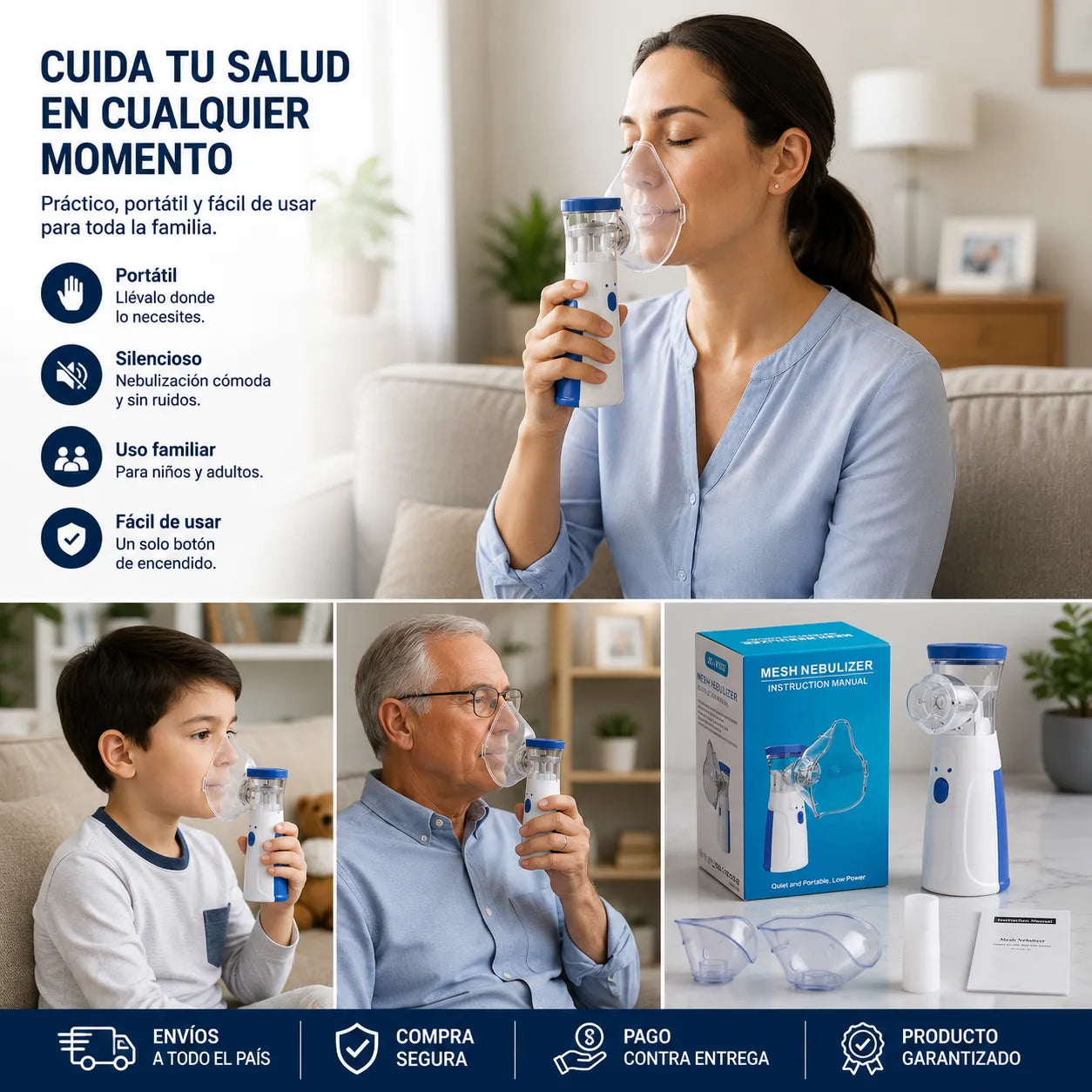 Nebulizador de mano portátil - Mesh Nebulizer