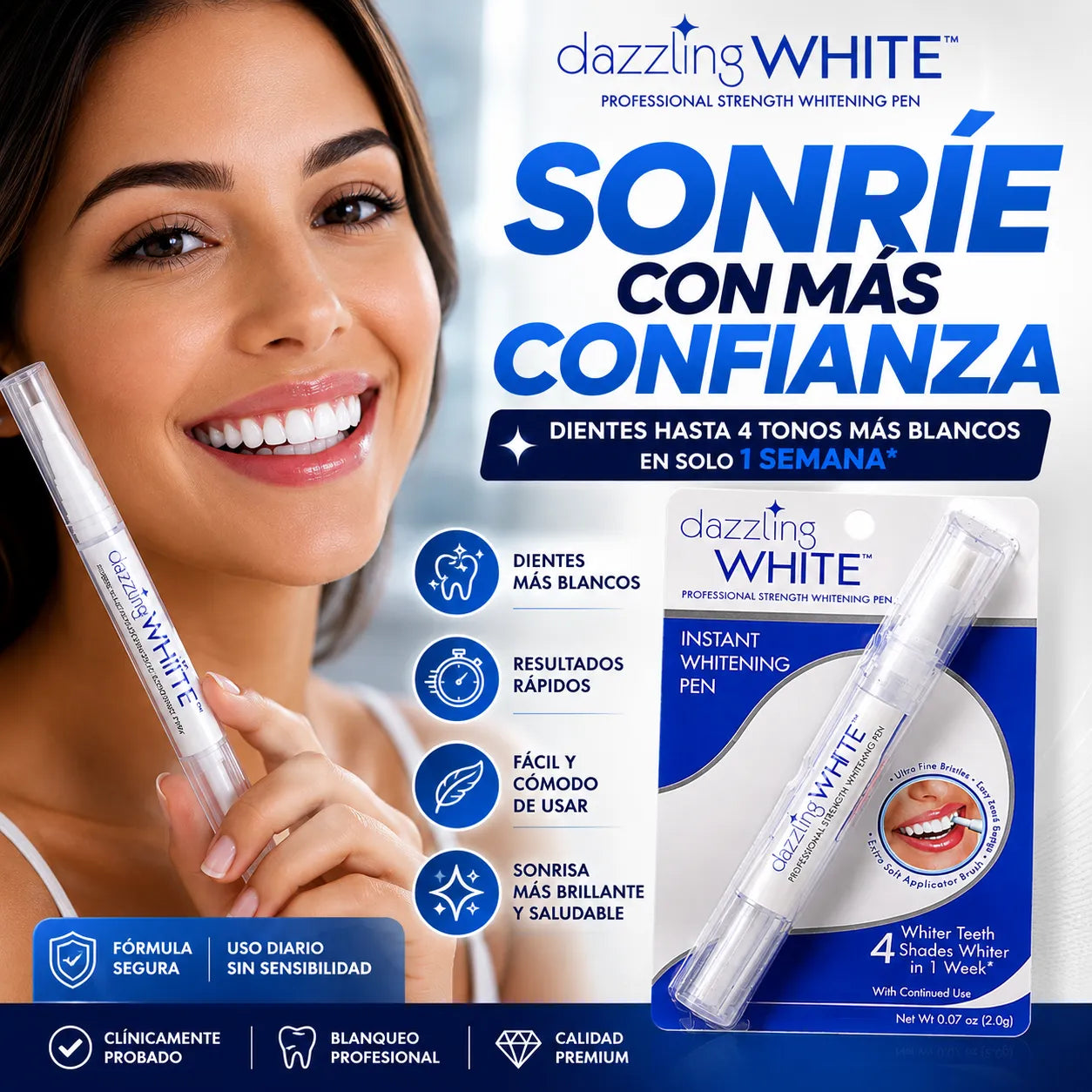 Blanqueador Dental Pro -  Dazzling White