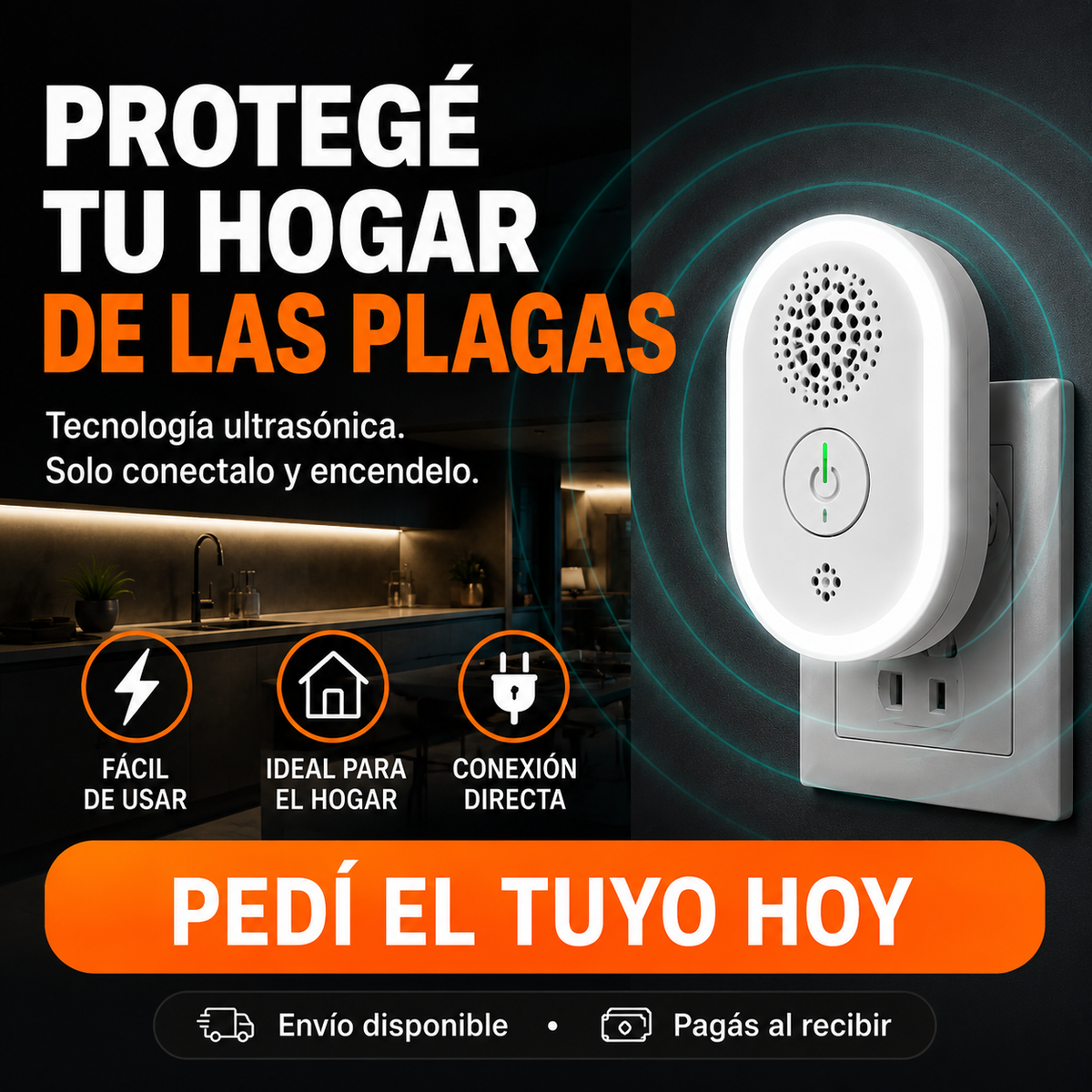 Repelente Ultrasónico PestGuard™