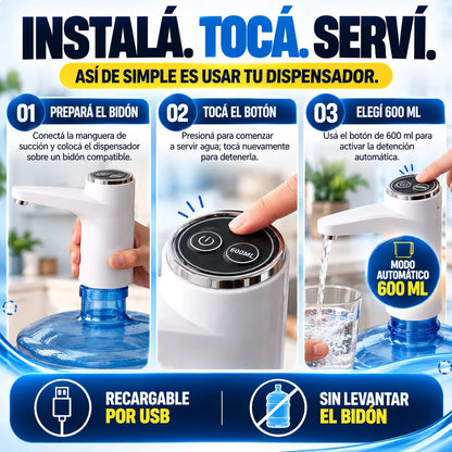 Dispensador Eléctrico inteligente para Agua - Water Pump