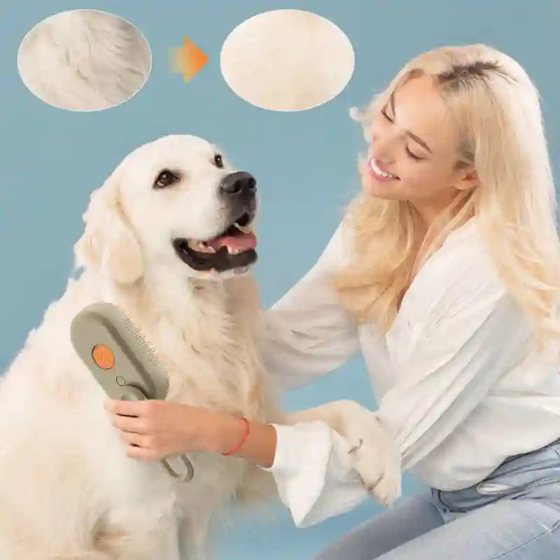 Pet Shine - Cepillo Con Vapor Para Mascotas