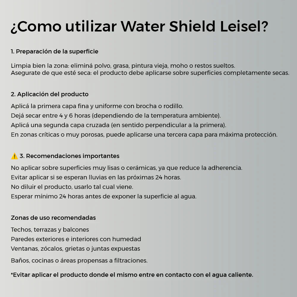 Sellador Líquido Impermeabilizante 1L | Leisel