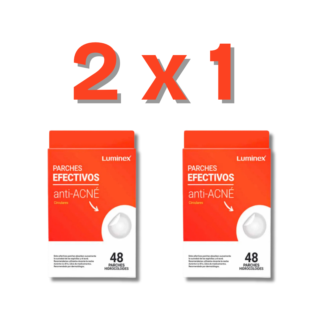 Pack de 48 Parches Anti-Acne Circulares 2X1 | Luminex