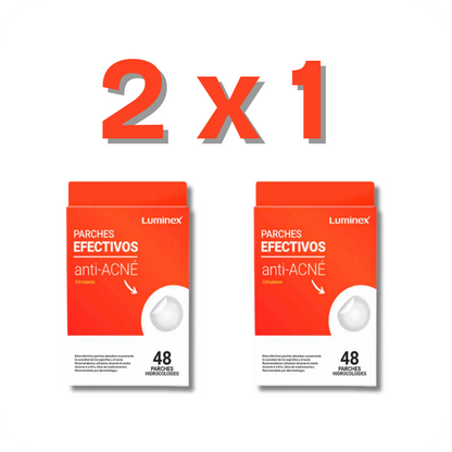 Pack de 48 Parches Anti-Acne Circulares 2X1 | Luminex